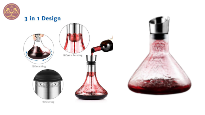 Mua ngay Decanter pha lê 3 trong 1 giá tốt chất lượng cao tại Royal Store