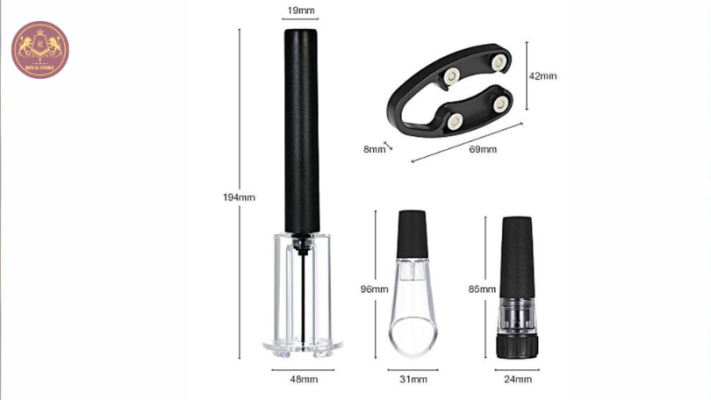 Mua phụ kiện mở rượu vang áp suất không khí tại Royal Store