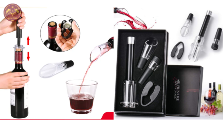 Mua phụ kiện mở rượu vang áp suất không khí tại Royal Store