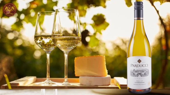Màu vàng tươi sáng của Rượu vang Parducci Chardonnay